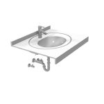 カウンター式洗面器(フレーム式)