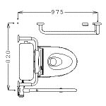 パブリックコンパクト便器・タンク式（掃除口付便器）