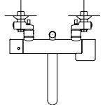 壁付サーモスタット混合水栓(GGシリーズ)
